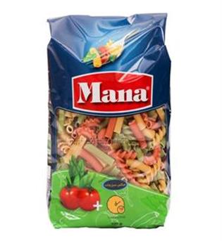 مانا ماکارونی 500گ میکس(سبزیجات)